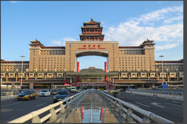 北京西站人工验票通道